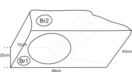 woofer wbudowany w wneke bagaznika