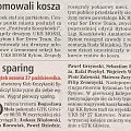 Artykuł o KK BYTOM w gazecie oraz 2 herby Lecha.