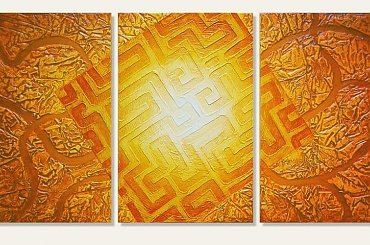 #labirynt #światło #abstrakcja #malarstwo #kolor #kompozycja