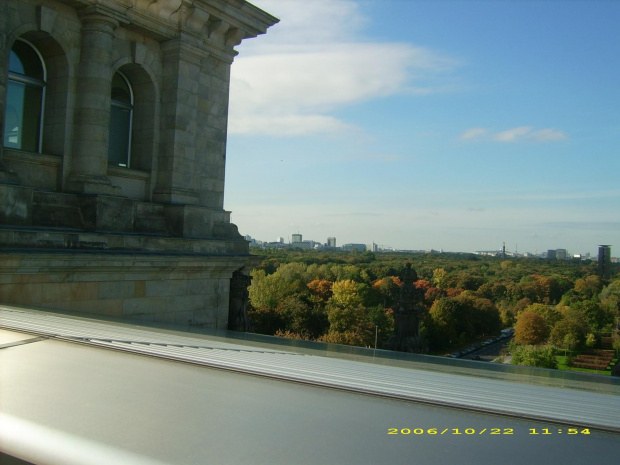 Berlin, widok z Reichstagu.