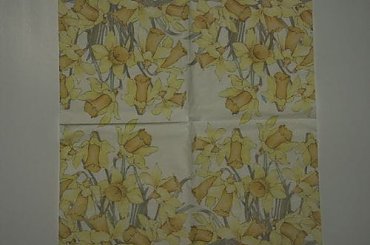 Żonkile #decoupage #serwetki #wymiana