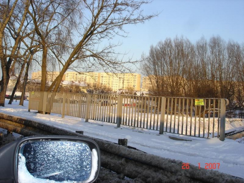 Warszawa z za okna samochodu