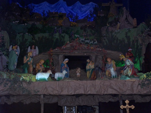 Szopka Bożonarodzeniowa w Kościele (Fara+r.Bernardyński)