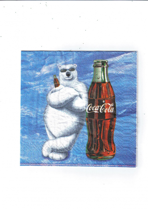 miś oparty o butelkę coca coli #CocaCola