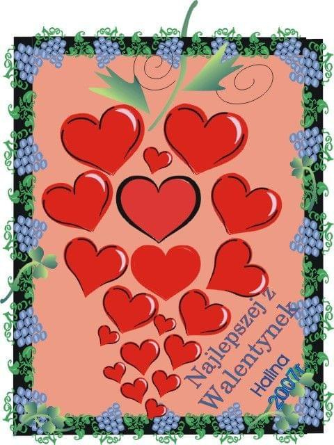 Walentynkowe życzenia #pocztówki #kartki #Walentynki