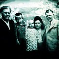 1949rok. Winiek,Januszek,mala Alicja mamusia i tatus. #RodzinnyAlbum