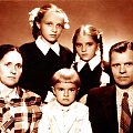 1958rok.Tato,brat,mama.siostra i ja. #RodzinnyAlbum