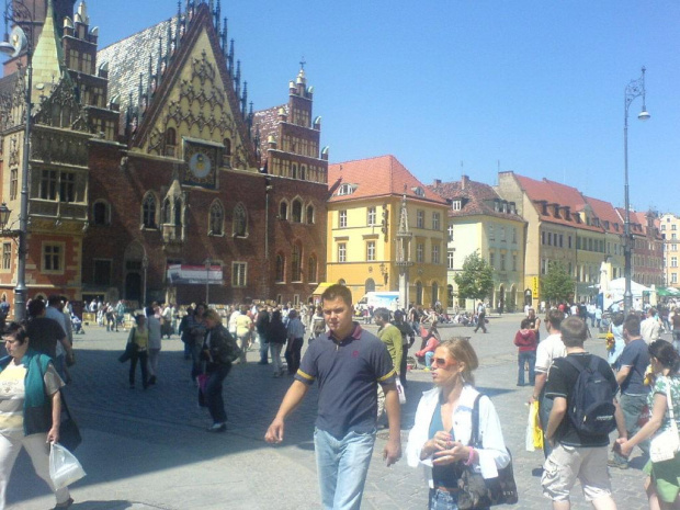 Wrocław Rynek godz 12:30 #WrocławZaDnia