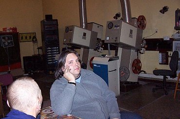 chwila odpoczynku przed powrotem z pracy do domu :) kabina kina Neptun #kino #gdańsk #neptun #helikon #kameralne #projekcja #projektor #kinotechnika #kinooperator