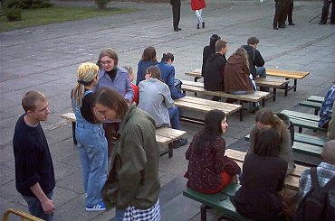 pierwsi widzowie #kino #gdańsk #KinoPlenerowe #projekcja #projektor #kinotechnika #kinooperator